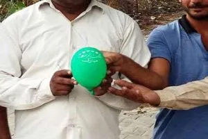 छीनी कार से पाकिस्तानी गुब्बारा मिलने से फैली सनसनी