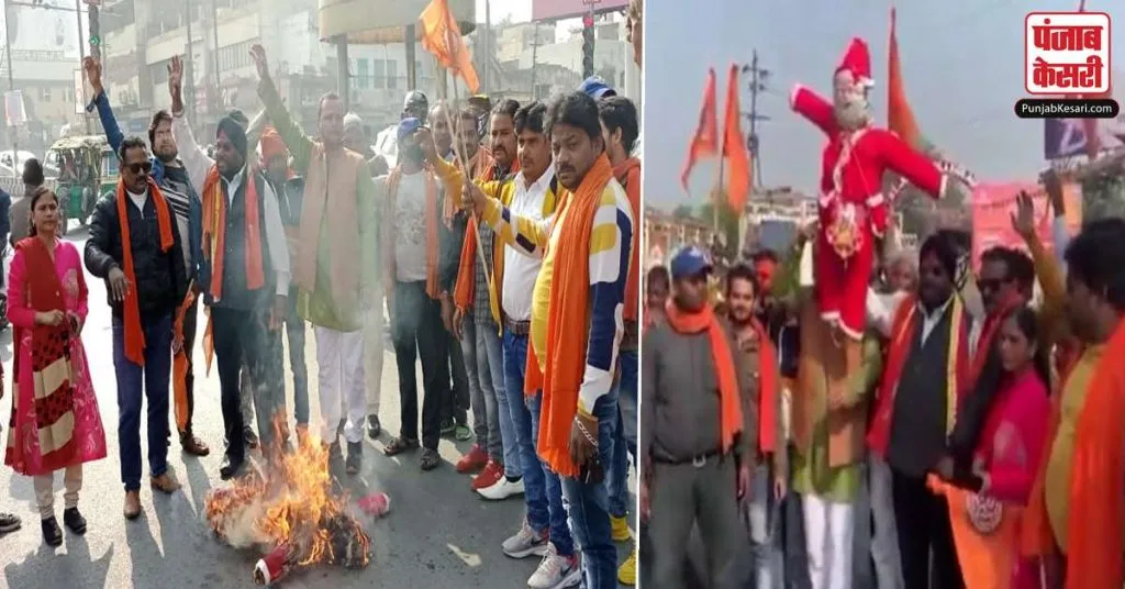 1640459788 activists of hindu organizations burn effigy of santa claus