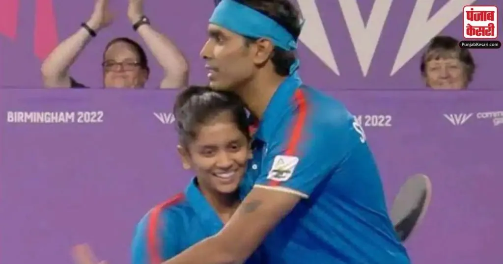1659913812 sharath kamal won gold in mixed doubles with sreeja