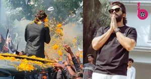 राष्ट्रीय पुरस्कार पाने वाले अभिनेता Allu Arjun का फैंस ने किया ग्रैंड वेलकम, फूलों की हुई बरसात