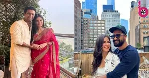 Katrina ने ग्लैमरस अंदाज में लूटी महफिल, Vicky संग अमृतपाल की दिवाली पार्टी में हुईं शरीक