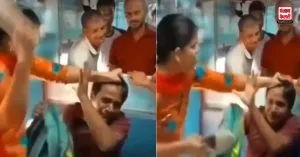 छेड़छाड़ करने पर शख्स की चप्पल से हुई कुटाई, इतना कूटा कि हो गया Video Viral