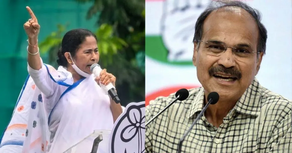 Adhir Ranjan Choudhary and Mamata Banerjee