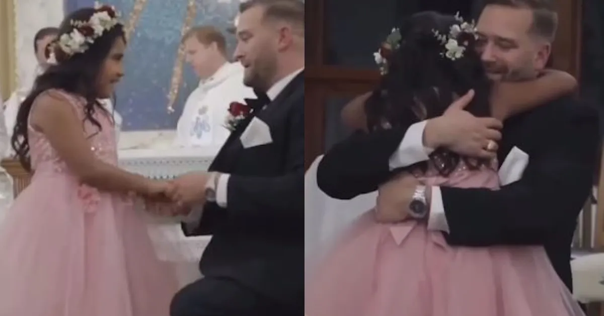 Groom gives emotional vows to his stepdaughter goes viral