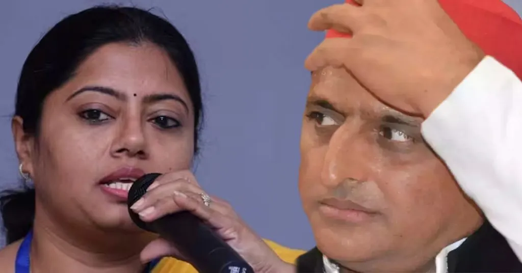 Pallavi Patel and Akhilesh Yadav