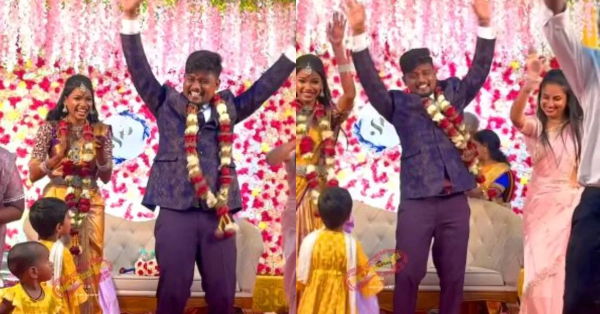 Groom did funny dance in wedding