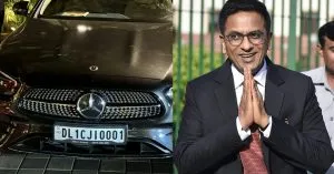 CJI DY Chandrachud की कार का फोटो वायरल, जानें क्यों सुर्खियों में है नंबरप्लेट