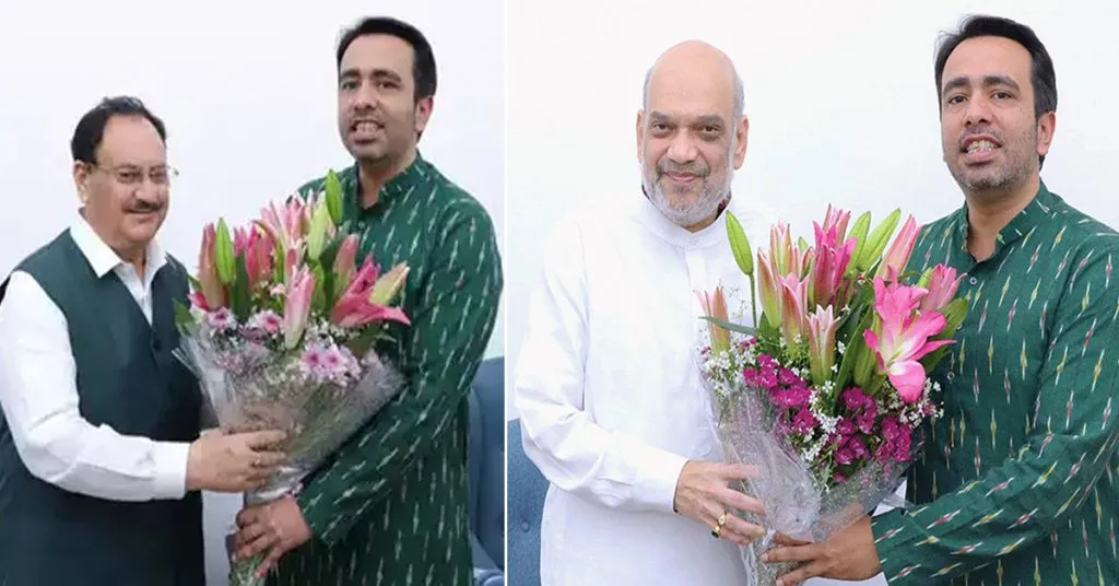 Jayant Chaudhary met amit shah and j p nadda