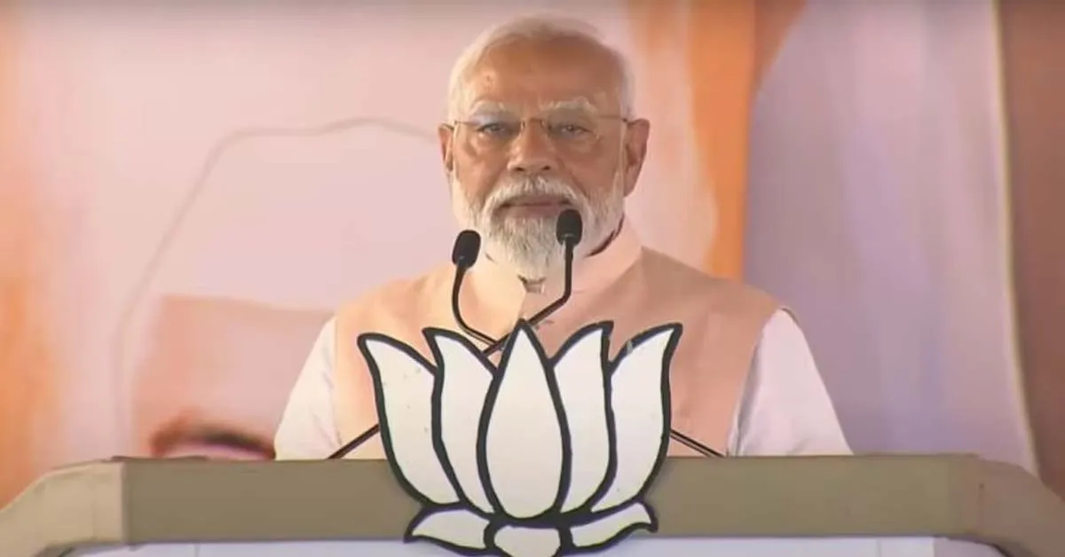 PM Modi started election rally