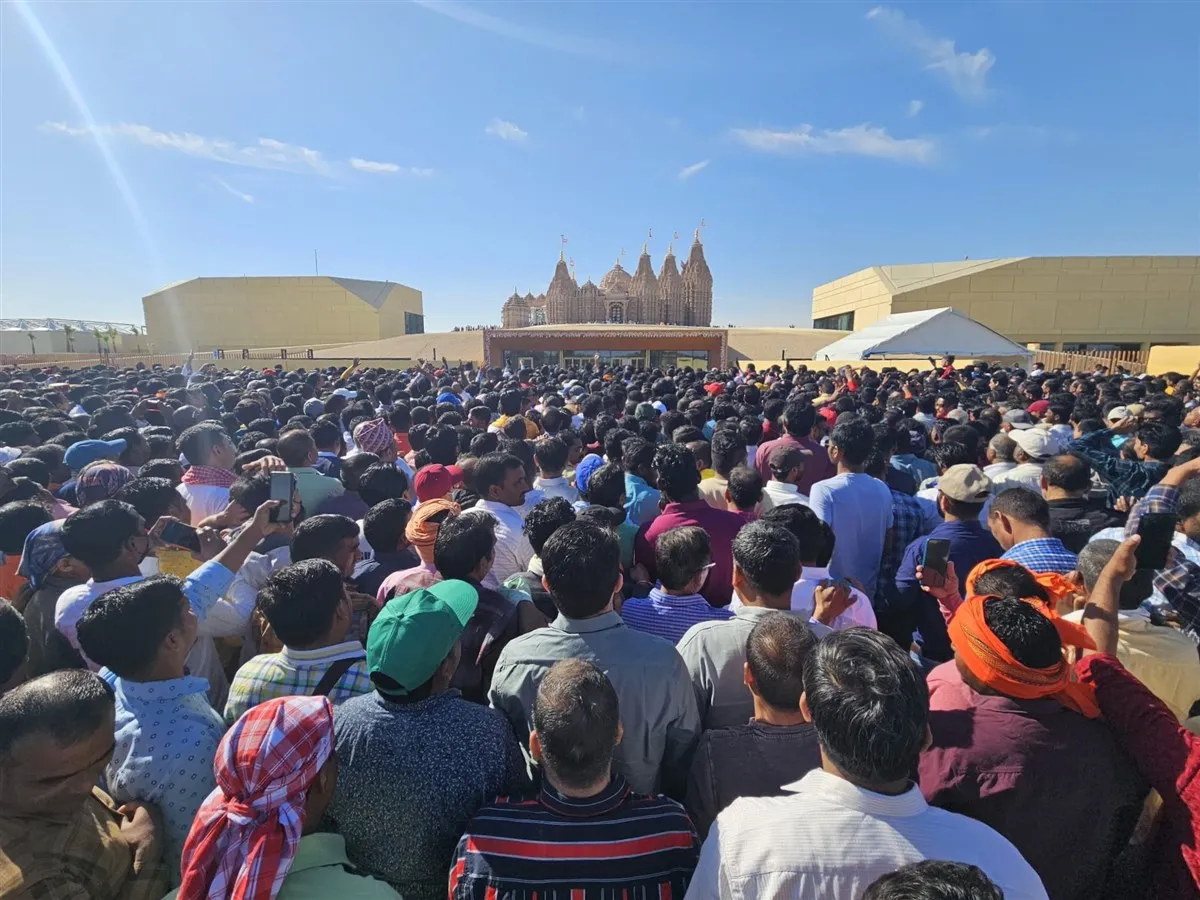 BAPS Mandir Abu Dhabi Sees Over 65,000 Pilgrims