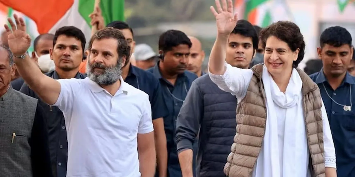 Rahul Gandhi and Priyanka Gandhi