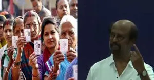 रजनीकांत ने किया मतदान, पहले दौर की वोटिंग जारी