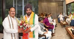 BJP अध्यक्ष जेपी नड्डा से मिले अरविंदर सिंह लवली, राजकुमार चौहान भी रहें मौजूद