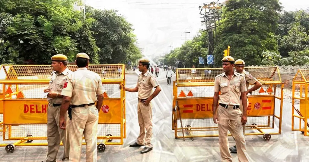 delhi police security