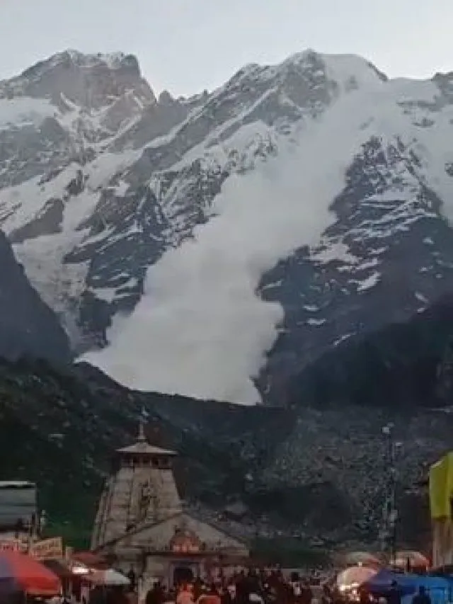केदारनाथ में हुए हिमस्खलन का भयावह वीडियो वायरल